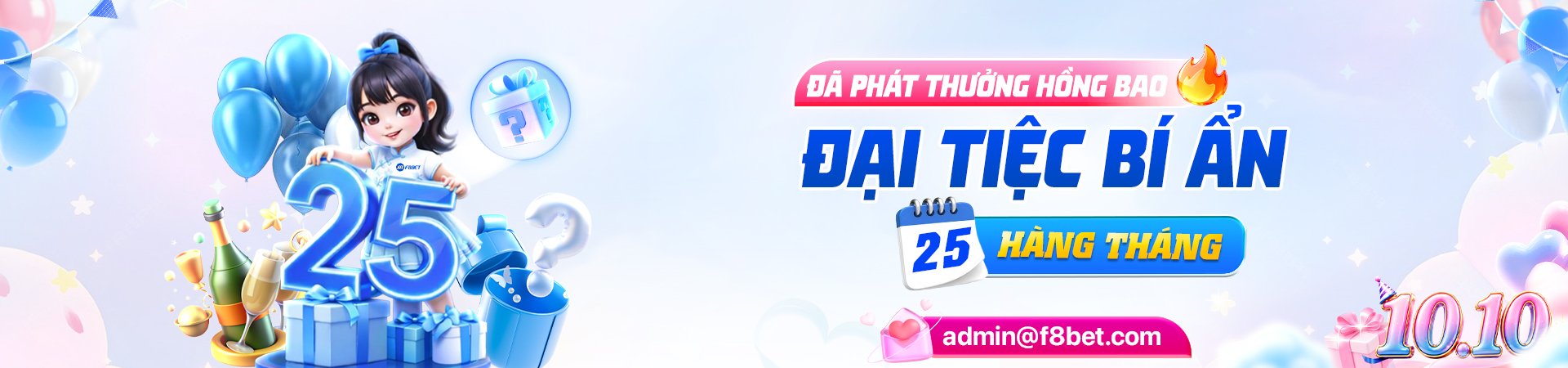 f8bet banner danh sách phát thưởng hồng bao bí ẩn